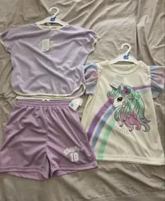 キッズ 半袖Tシャツ ショートパンツ 3点セット 130cm