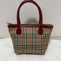 極美品　Burberry ノバチェック　ミニトートバッグ　ハンドバッグ