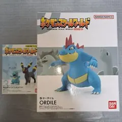 ポケモンスケールワールド(ジョウト地方)　オーダイル、 ワニノコ&ブラッキー