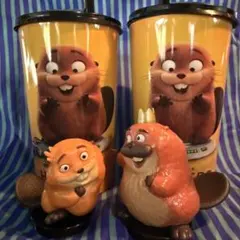 私がビーバーになる時 フィギュア付 ドリンクカップ メイベル キングジョージ
