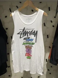 Stussy グラフィックタンクトップ S ホワイトのサムネイル