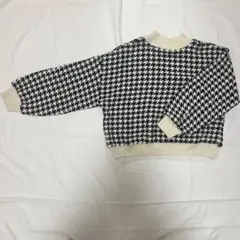即購入⭕️ GRL グレイル 千鳥柄 ブラック ホワイト 長袖