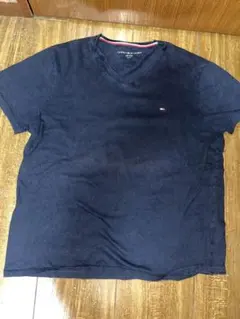 TOMMY HILFIGER ネイビー Vネック Tシャツ S/P