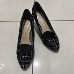 【美品/24㎝】ダイアナ　アルテミス　ツイードパンプス