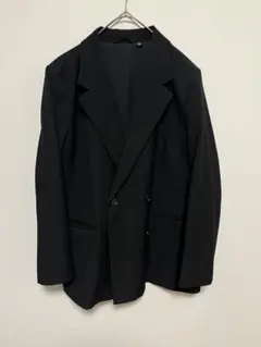 GU 黒 ダブルブレスト テーラードジャケット