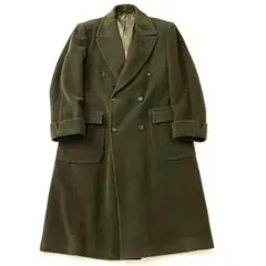 【美品】HERMES/エルメス　ダブルチェスターコート　カシミヤ　アンゴラ　50