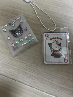 トランプみたいなミニミニ下敷き　サンリオ　ステッカー　クロミちゃん　キティちゃん