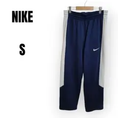 【NIKE】 ネイビー/ホワイト ジャージパンツ S