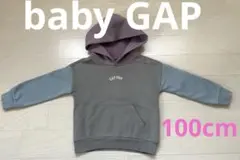 【baby GAP】　フード付きトレーナー　100cm 3Y 秋冬