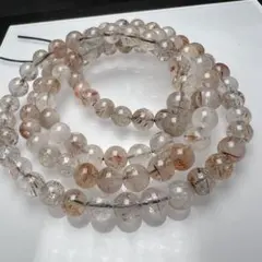 スーパーセブンルチルクォーツ 6mm 54cm 3連ブレスレット