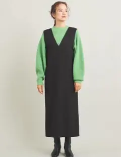 beauty&youth Vネック ジャンパースカート Mサイズ