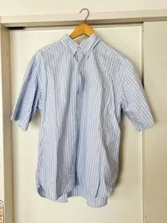ユニクロ ストライプ 半袖シャツ L