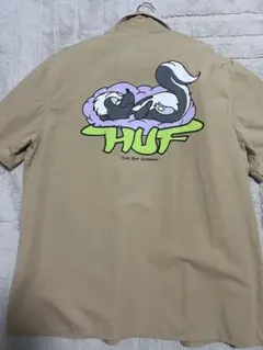 HUF 半袖シャツ ベージュ XLサイズのサムネイル