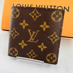 【極美品】ルイヴィトン ポルトフォイユマルコ モノグラム 二つ折り財布