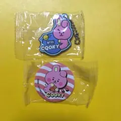 ビッくらポン☆BT21 ☆COOKY☆キーホルダー☆缶バッジ☆新品☆送料込