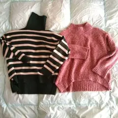ニットセーター 大きいサイズ 2点セット