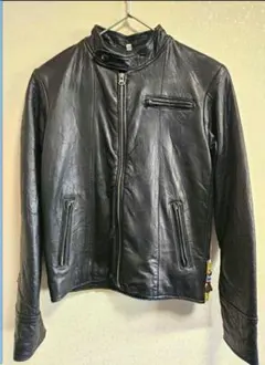 シングル　ライダースジャケット　Sサイズ　羊革　シープレザー
