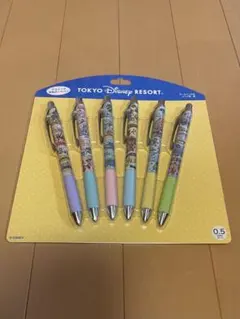 東京ディズニーリゾート ボールペン 6本セット 0.5mm