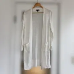 BANANA REPUBLIC ホワイトロングカーディガン Mのサムネイル