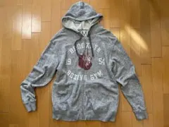 グレーのフード付きパーカー Mサイズ