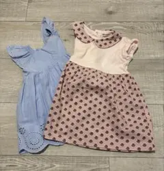 SOULEIADO petit main ワンピース 80 2点セット 女の子のサムネイル