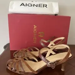アイグナー　　AIGNER サンダル　 最終お値引き　　スウェードコンビのサムネイル