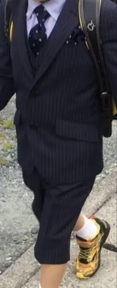 小学校入学式　フォーマルスーツ 120cm ストライプ柄