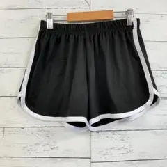 ショートパンツ レディース L スポーツ ランニング トレーニング 黒