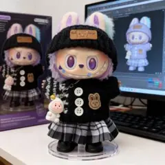 新作入荷ラブブ洋服Labubuぬいぐるみ着17cm着せ替え服ぬい服　5点セット