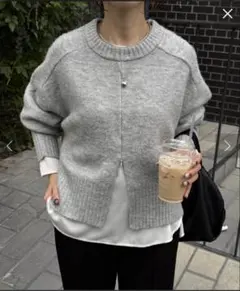 今期【新品未使用タグ付】コラージュガリャルダガランテ　ヤクライクショートニット