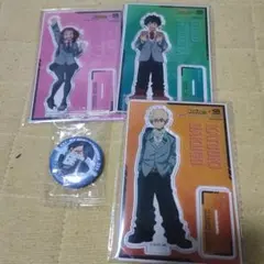 ヒロアカ　くら寿司　アクスタ　3枚セット　缶バッチ付