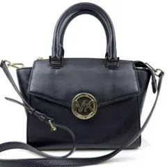 【美品】MICHAEL KORS ショルダーバッグ 2way MKロゴ ブラック