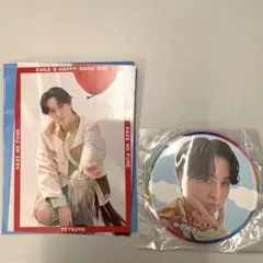 EXILEＢHAPPY TETSUYA フォトカード 缶バッジ