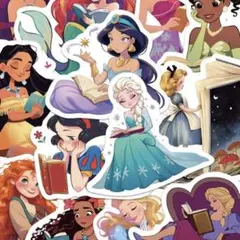 ディズニープリンセス　ステッカー50枚