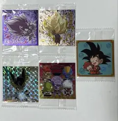 【5枚セット】ドラゴンボール 超戦士 シール ウエハース UGR GR 技GR
