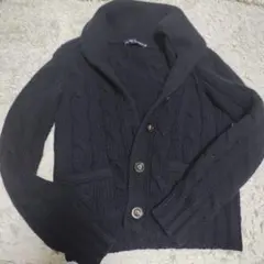 Ralph Lauren 黒 ケーブルニット カーディガン