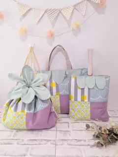 入園入学セット 女の子 レッスンバッグ 3点セット