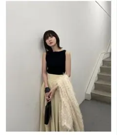 hinariフリル付き キャミソール サロペット ブラック - メルカリ
