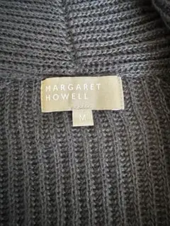 MARGARET HOWELL ブラックリブカーディガン M 10月上旬廃棄