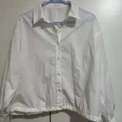 chocol raffine ホワイト長袖シャツ