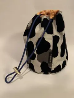 （used）sacai サカイカウ柄 巾着メイクアップポーチ