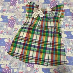 新品　ワンピース　チェック　90のサムネイル