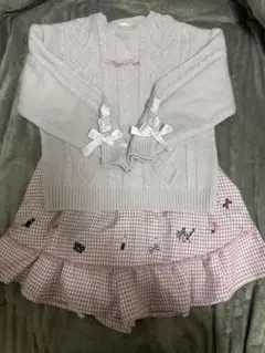 メゾピアノ　ニット　スカパン　2点まとめ売り　140