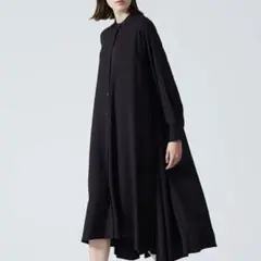 mizuiro ind スタンドカラーフレアワンピース