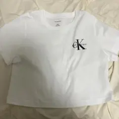 Calvin Klein クロップド Tシャツ ホワイト