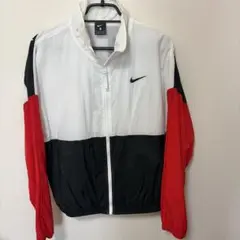 Nike ナイロンジャケット ホワイト/レッド/ブラック