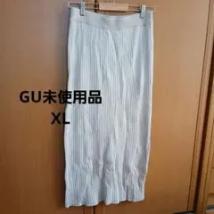 GU　ワイドリブニットナロースカート　XL