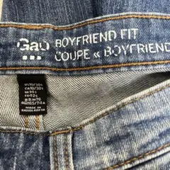 GAP ボーイフレンドフィットデニムライトブルー US10