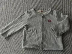 ミキハウス⭐︎グレー カーディガン 70〜80センチ