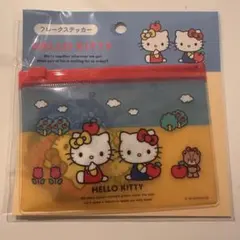 サンキューマート　ハローキティ＆タイニーチャム　フレークステッカー